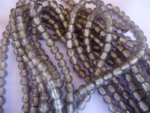 (image for) Silvery Lampwork beads #SS1257